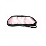 Sex Kitten Satin Eye Mask Pink With Black Trim