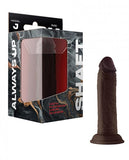 Shaft Model J Liquid Silicone 5.5 In. Dildo Mahogany