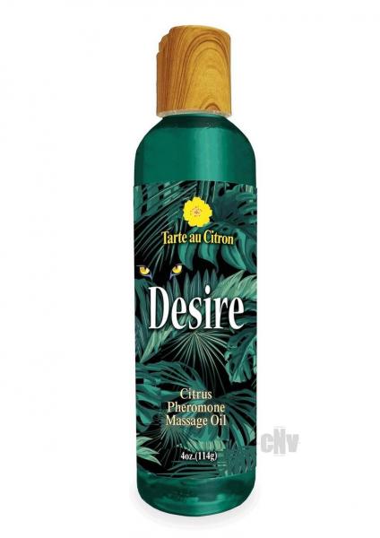 Desire Pheromone Massage Oil Citrus 4 Oz.