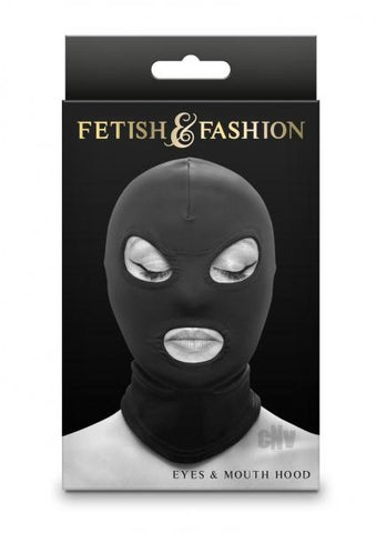 Fetish Fashion Eyes Mouth Hood Blk