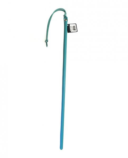 Spartacus 24" Leather Wrapped Cane - Baby Blue