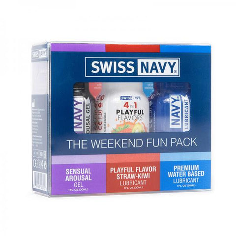 Swiss Navy Weekend Fun Pack Of 3 - 1 Oz