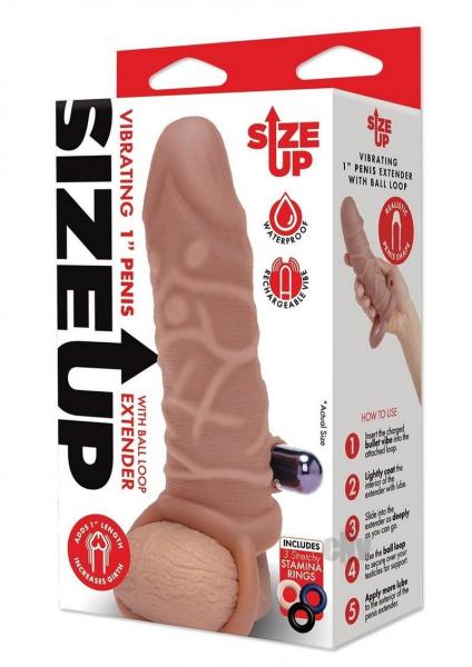 Su Silicone Vibe Penis Extend 1 Tan