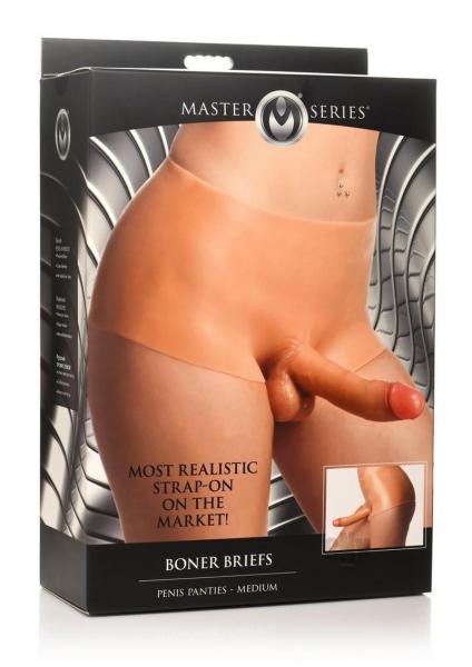 Boner Briefs Silicone Penis Panties - Medium