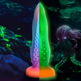 Tenta-cock Glow-in-the-dark Silicone Dildo