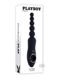 Playboy Let It Bead Rechargeable Flexible Dual-ended Anal Vibe With Suction