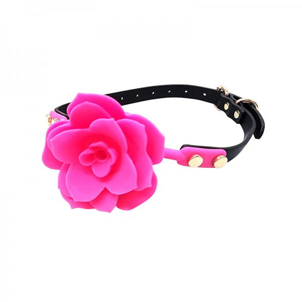 Ple'sur Flower Ball Gag Breathable Silicone Pink