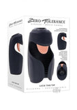 Zero Tolerance Lick The Tip Rechargeable Vibrating Thumping Stroker Silicone Black