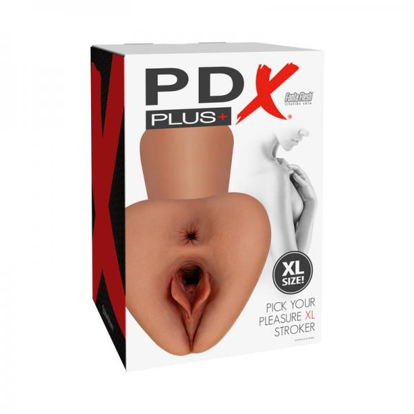 Pdx Plus Pick Your Pleasure Stroker Xl Brown