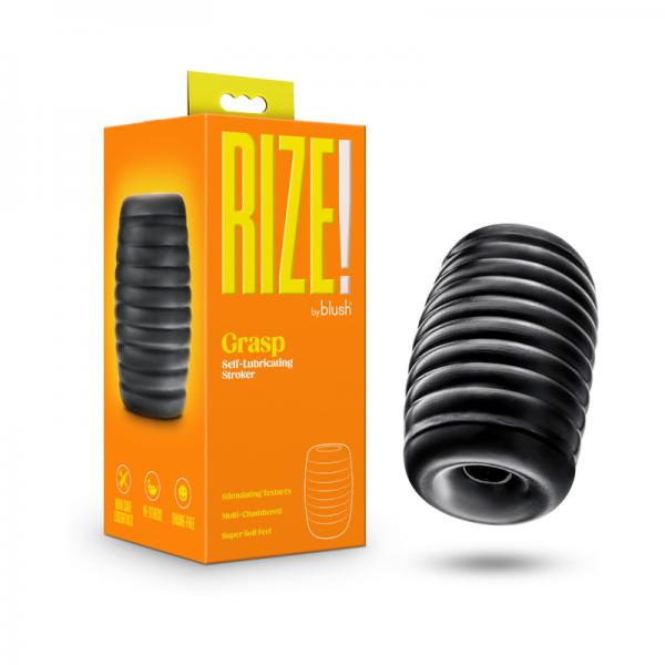 Rize Grasp Self-lubricating Stroker Black