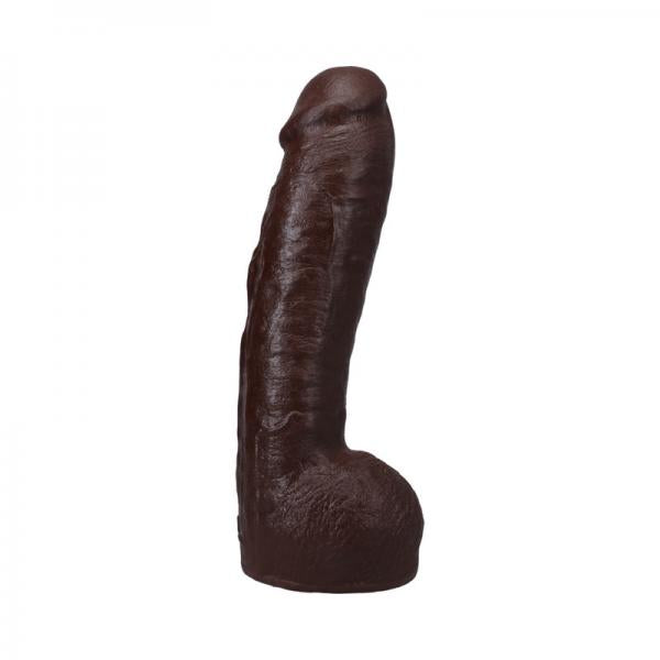 The Realistic Cock Hung 12 In. Ultraskyn Vac-u-lock Dildo Chocolate