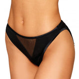 Heart Back Panty W/ Fringe Black X-large