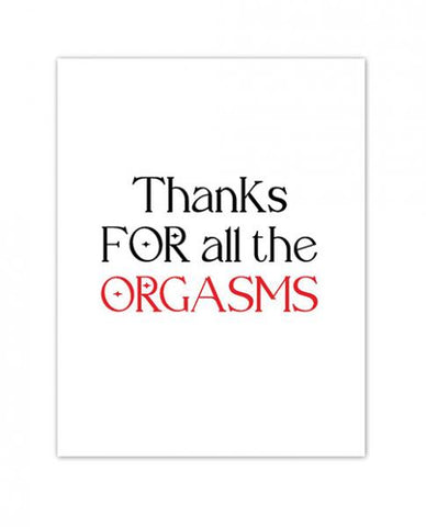 Orgasmic Greeting Card