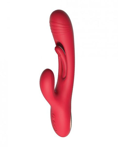 Bora-rabbit Tapping G-spot Vibrator - Red