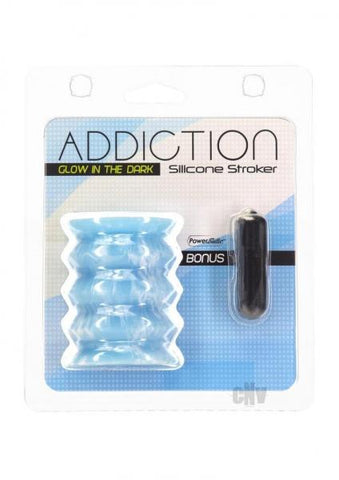 Addiction Silicone Reversible Stroker Glow-in-the-dark