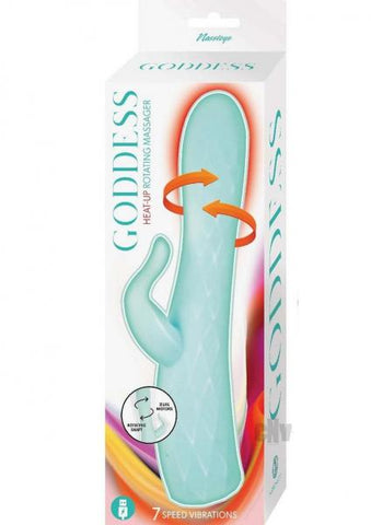 Goddess Heat Up Rotating Massager Aqua