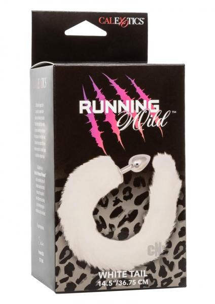 Running Wild White Tail Metallic Anal Probe