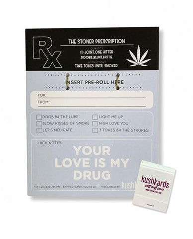 The Stoner Prescription Greeting Card W/matchbook