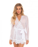 Provence Short Robe - White L/xl