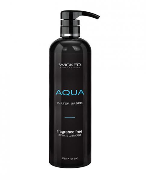 Wicked Sensual Care Aqua Waterbased Lubricant - 16 Oz Fragrance Free