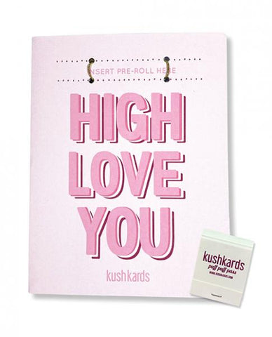 High Love You Greeting Card W/matchbook