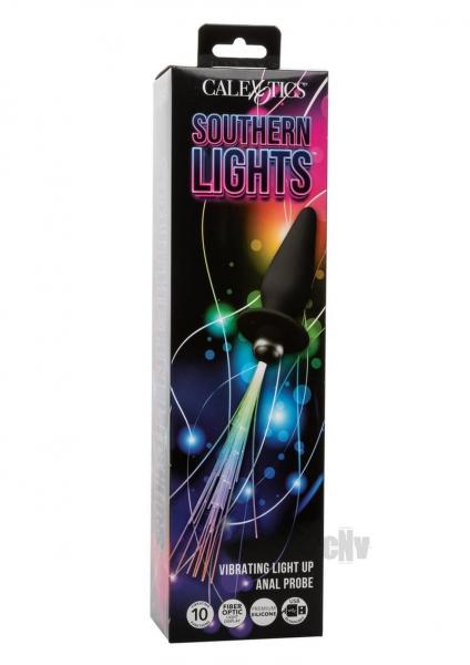 Southern Lights Rechargeable Vibrating Light Up Anal Probe - Black