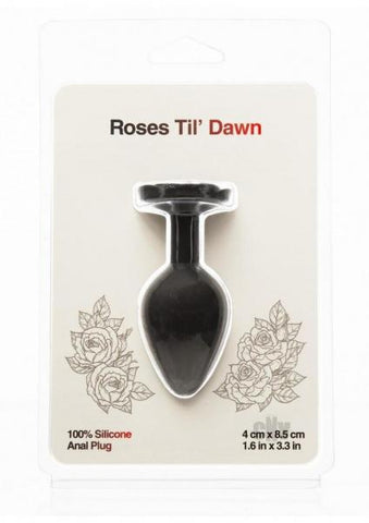 Roses Til Dawn Silicone Anal Plug Medium