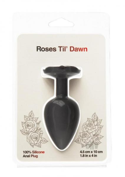 Roses Til Dawn Silicone Anal Plug Large