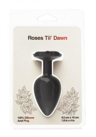 Roses Til Dawn Silicone Anal Plug Large