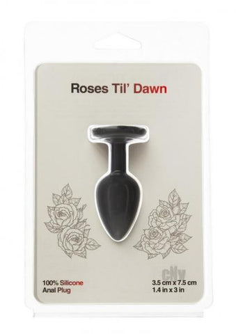 Roses Til Dawn Silicone Anal Plug Small