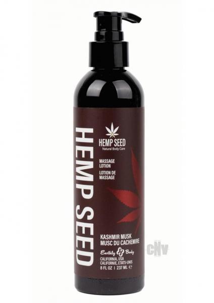 Earthly Body Hemp Seed Massage Lotion - 8 Oz Kashmir Musk