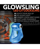 Oxballs Glowsling Cock Sling - Led Blue Ice