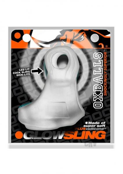 Oxballs Glowsling Cock Sling - Led Clear Ice