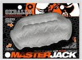 Oxballs Masterjack Double Penetration Stroker - Jo Clear Ice