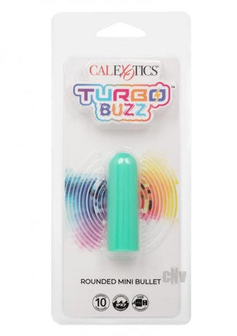 Turbo Buzz Rounded Mini Bullet Stimulator - Green