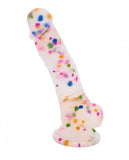 Natalie's Toy Box Cock-a-palooza Confetti Silicone Suction Dildo