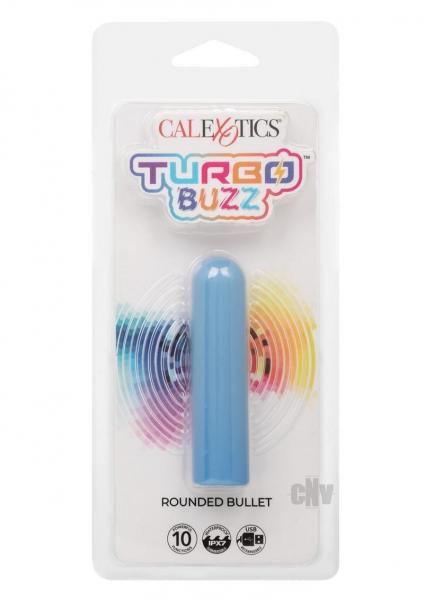 Turbo Buzz Rounded Bullet Stimulator - Blue