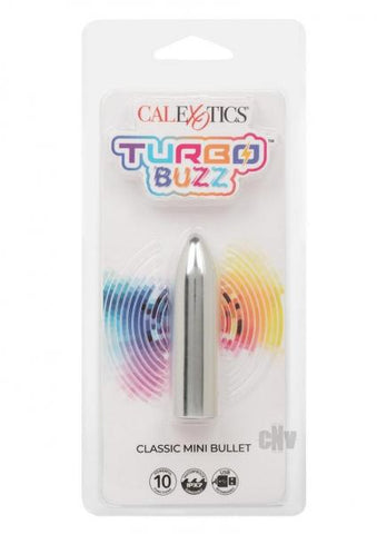 Turbo Buzz Classic Mini Bullet Stimulator - Silver