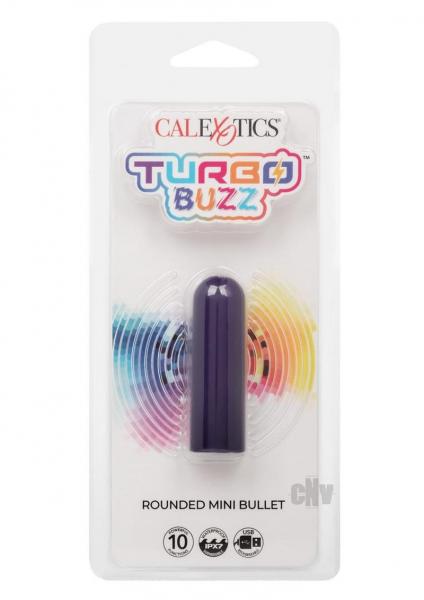 Turbo Buzz Rounded Mini Bullet Stimulator - Purple