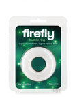 Firefly Glow In The Dark Bubble Cock Ring - Large, White