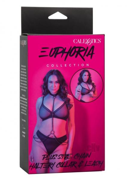 Euphoria Chain Halter Collar & Leash Plus Size