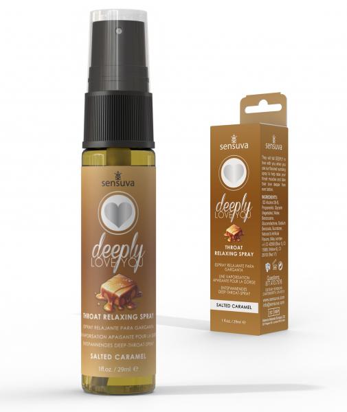 Sensuva Deeply Love You Throat Relaxing Spray Salted Caramel 1 Oz.