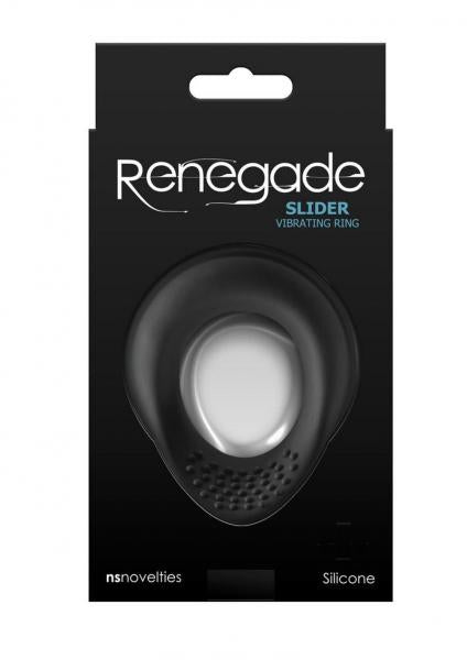 Renegade Slider Vibrating Cock Ring Black