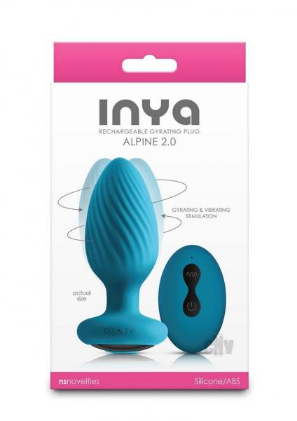 Inya Alpine 2.0 Gyrating And Vibrating Plug With Remote Teal