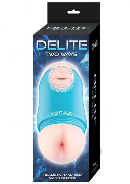 Delite Two Ways Mouth & Ass Beige