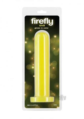 Firefly Thrill Large Glow-in-the-dark Dildo Yellow