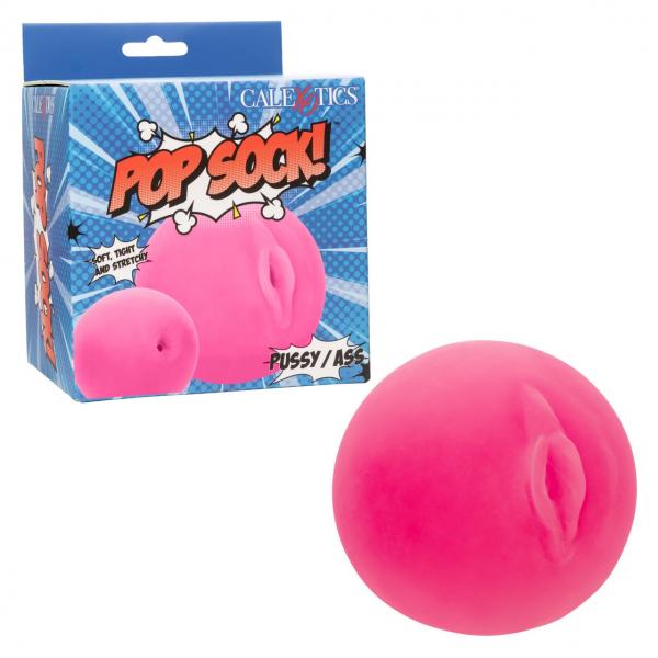 Pop Sock! Pussy & Ass Ball Masturbator - Pink