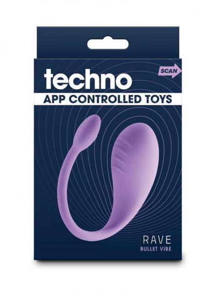 Techno Rave App Controlled Kegel Vibrator - Purple