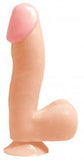 Basix Rubber Works 6.5 Dong w/Suction Cup - Flesh