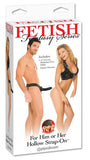 Fetish Fantasy Series for Him or Her Hollow Strap-On - Black